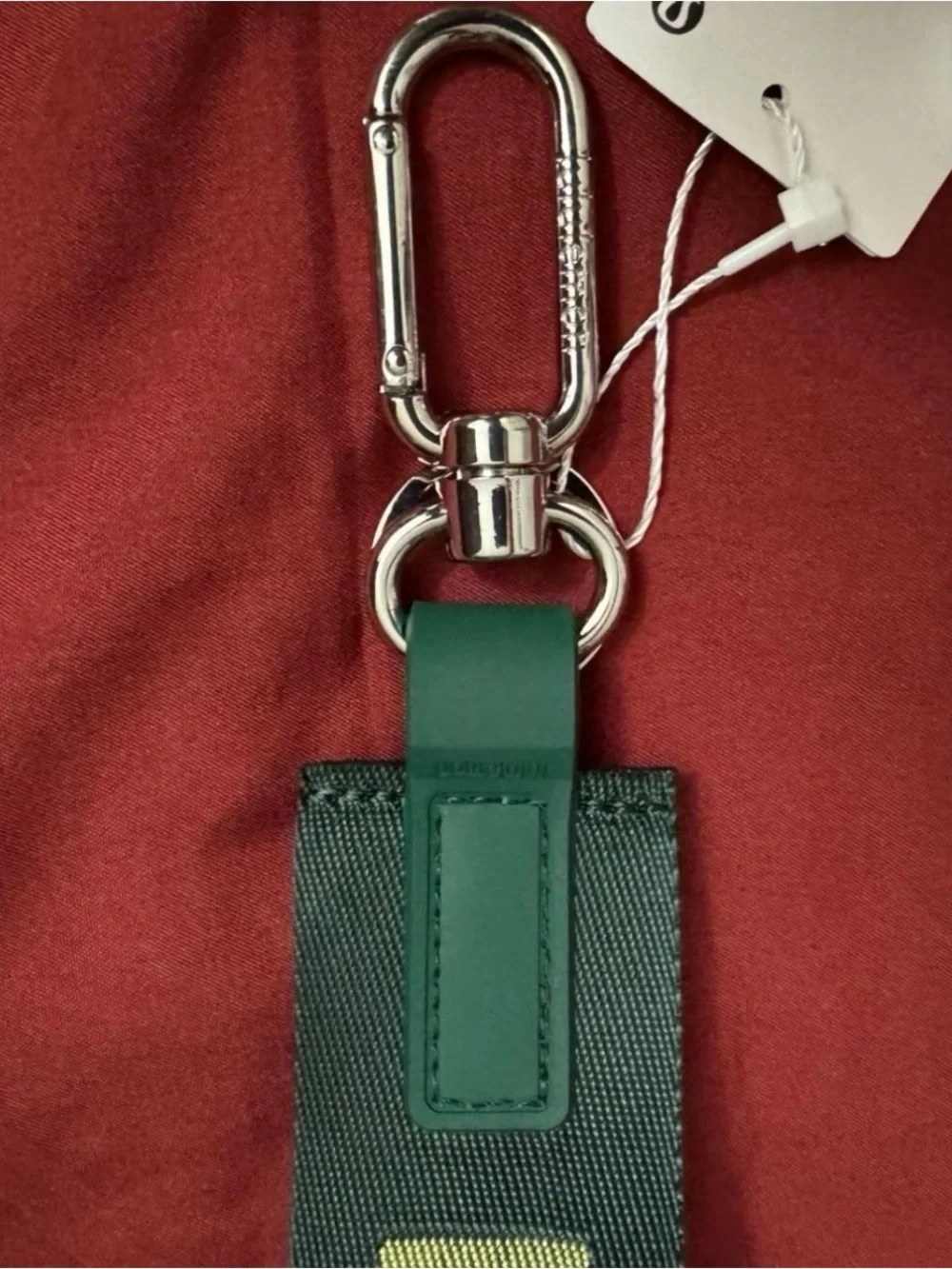 Green color keychain